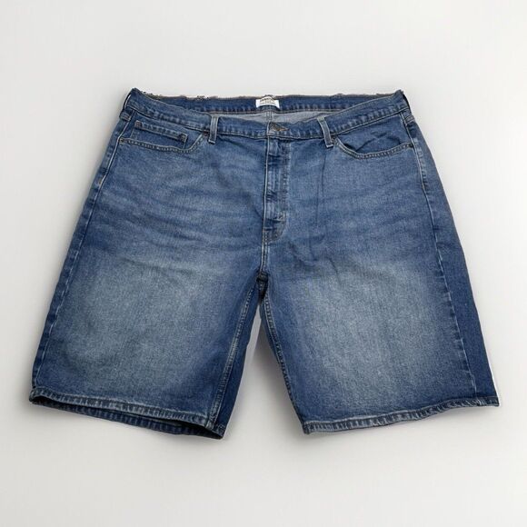 Signature Levi Strauss Denim Shorts Mens Size 42 Blue Measures 42 Inseam 10 - Picture 1 of 8